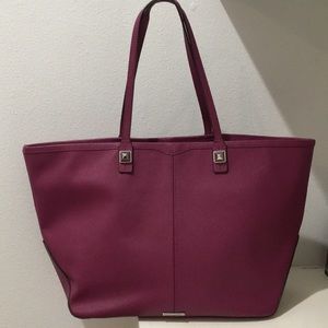 Rebecca Minkoff Saffiano Leather Large Magenta Color Tote / Shoulder Bag